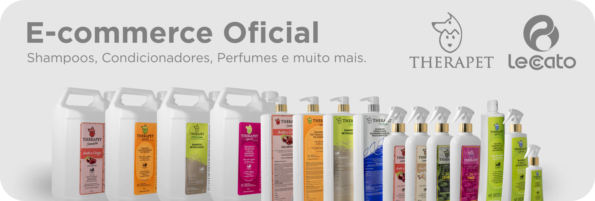 Banner Ecommerce Oficial Therapet e Leccato 2